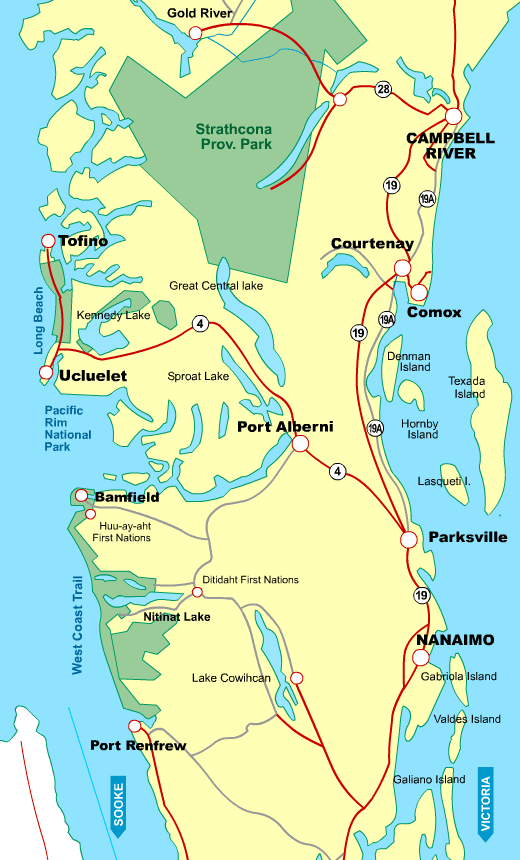 Campbell River map